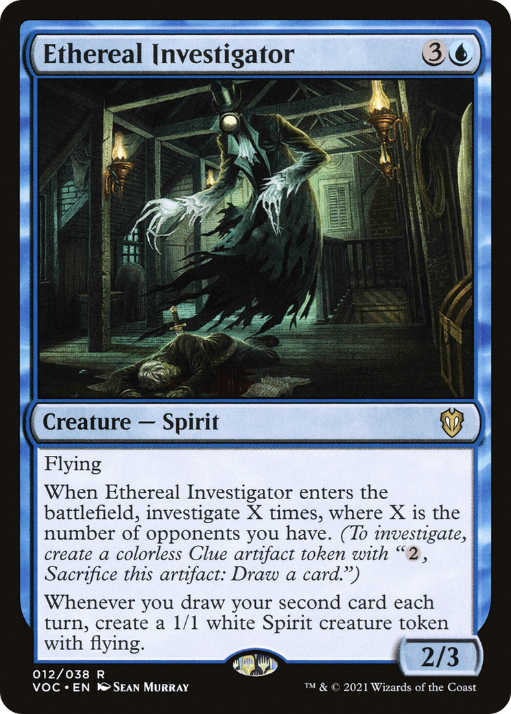 Ethereal Investigator (VOC-012) - Crimson Vow Commander - Premium MTG Single from Wizards of the Coast - Just $0.08! Shop now at Game Crave Tournament Store