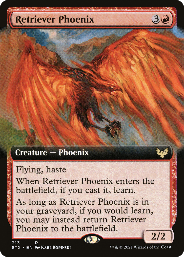 Retriever Phoenix (STX-313) - Strixhaven: School of Mages: (Extended Art) - Premium MTG Single from Wizards of the Coast - Just $0.08! Shop now at Game Crave Tournament Store
