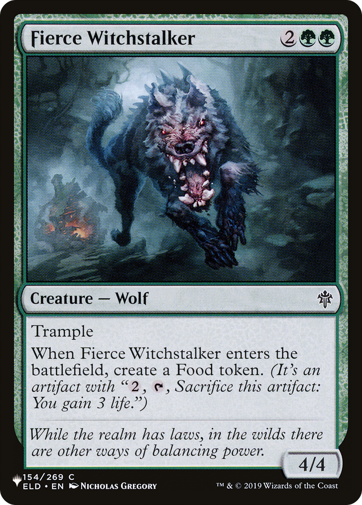 Fierce Witchstalker (PLIST-548) - The List - Premium MTG Single from Wizards of the Coast - Just $0.25! Shop now at Game Crave Tournament Store