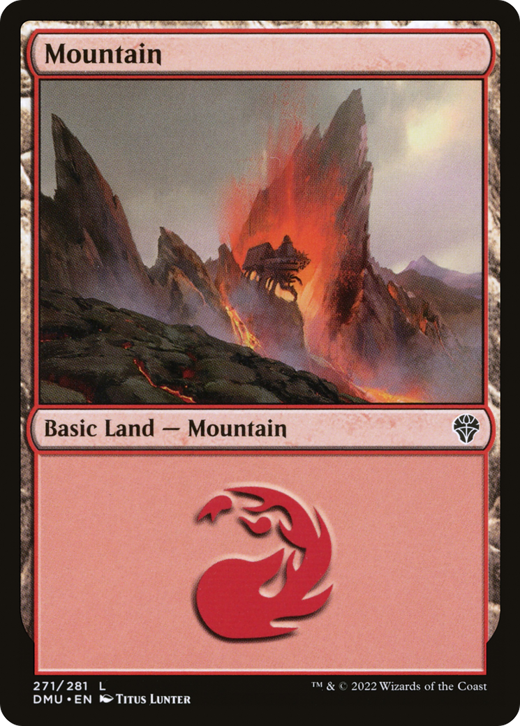 Mountain (DMU-271) - Dominaria United Foil - Premium MTG Single from Wizards of the Coast - Just $0.08! Shop now at Game Crave Tournament Store