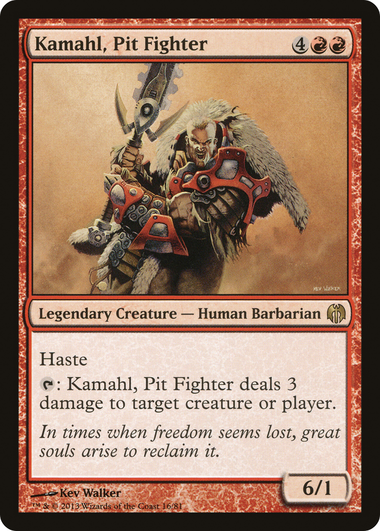 Kamahl, Pit Fighter (DDL-016) - Duel Decks: Heroes vs. Monsters - Premium MTG Single from Wizards of the Coast - Just $0.08! Shop now at Game Crave Tournament Store
