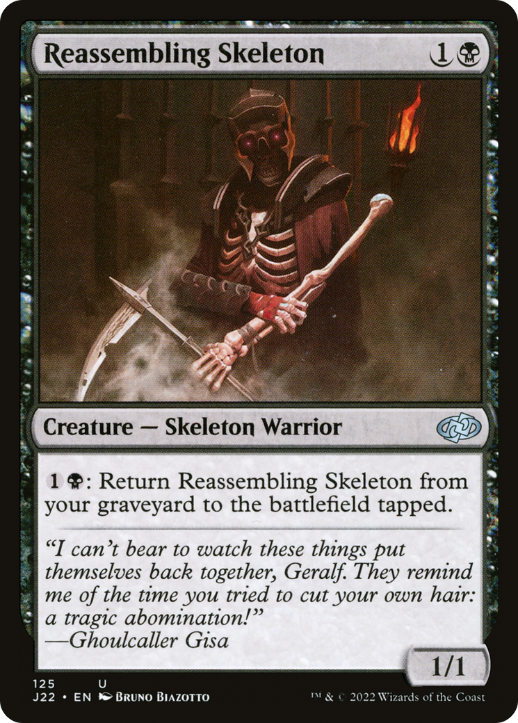 Reassembling Skeleton (J22-125) - Jumpstart 2022 - Premium MTG Single from Wizards of the Coast - Just $0.08! Shop now at Game Crave Tournament Store