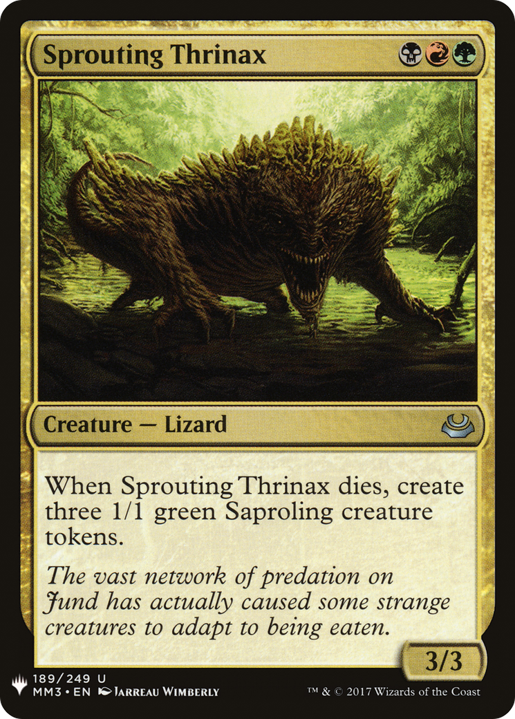 Sprouting Thrinax (MB1-1489) - Mystery Booster - Premium MTG Single from Wizards of the Coast - Just $0.08! Shop now at Game Crave Tournament Store