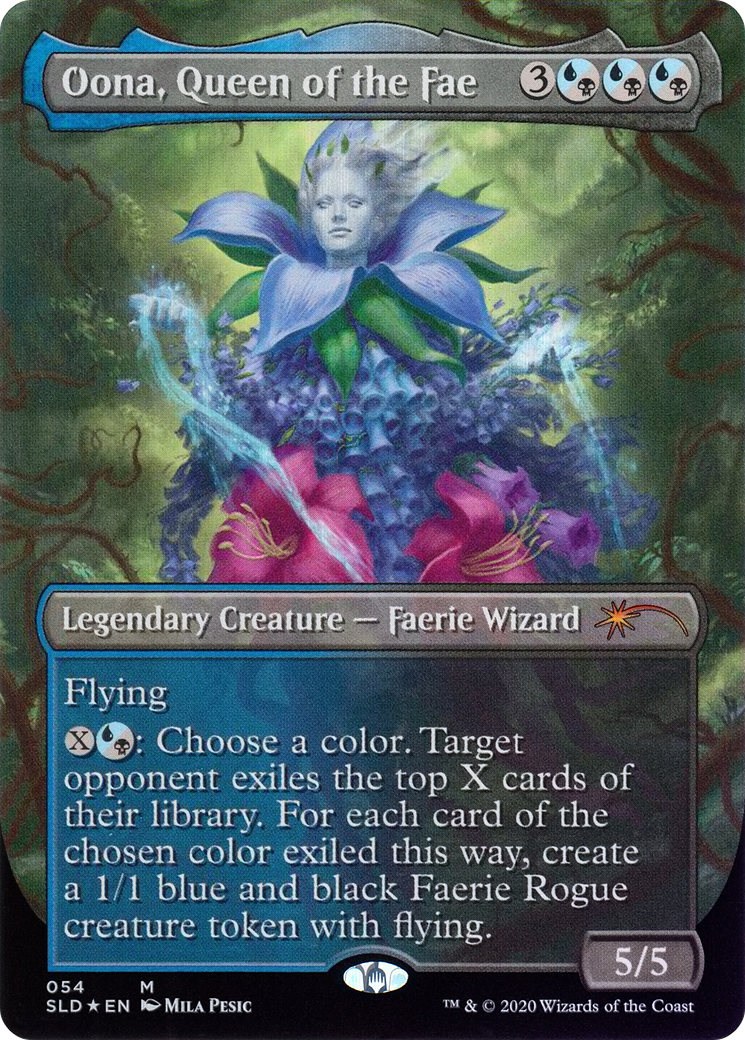 Oona, Queen of the Fae (SLD-054) - Secret Lair Drop (Borderless) Foil - Premium MTG Single from Wizards of the Coast - Just $1.43! Shop now at Game Crave Tournament Store