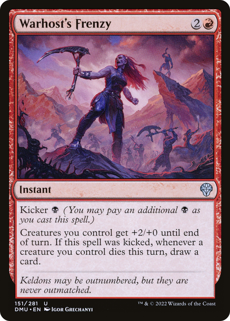 Warhost's Frenzy (DMU-151) - Dominaria United - Premium MTG Single from Wizards of the Coast - Just $0.25! Shop now at Game Crave Tournament Store