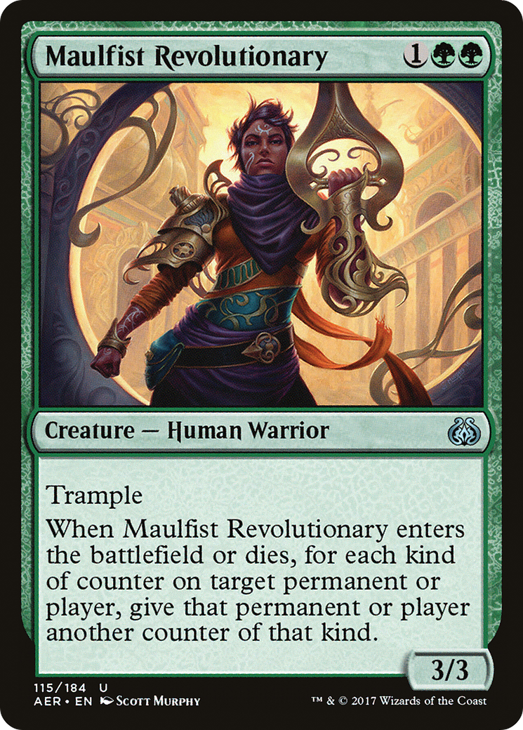 Maulfist Revolutionary (AER-115) - Aether Revolt Foil - Premium MTG Single from Wizards of the Coast - Just $0.09! Shop now at Game Crave Tournament Store