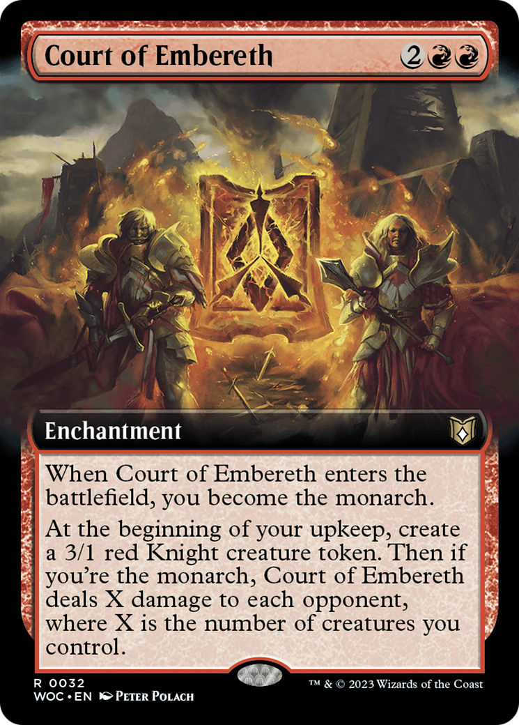 Court of Embereth (WOC-032) - Wilds of Eldraine Commander: (Extended Art) Foil - Premium MTG Single from Wizards of the Coast - Just $1.25! Shop now at Game Crave Tournament Store