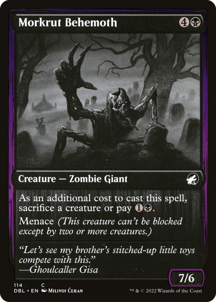 Morkrut Behemoth (DBL-114) - Innistrad: Double Feature - Premium MTG Single from Wizards of the Coast - Just $0.08! Shop now at Game Crave Tournament Store