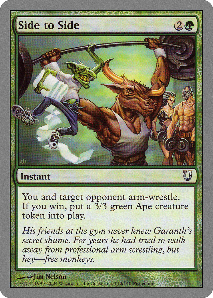 Side to Side (UNH-110) - Unhinged - Premium MTG Single from Wizards of the Coast - Just $0.08! Shop now at Game Crave Tournament Store