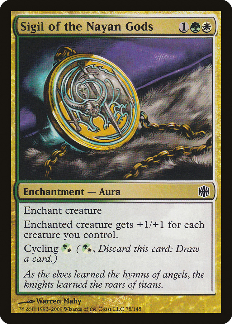 Sigil of the Nayan Gods (ARB-078) - Alara Reborn - Premium MTG Single from Wizards of the Coast - Just $0.08! Shop now at Game Crave Tournament Store