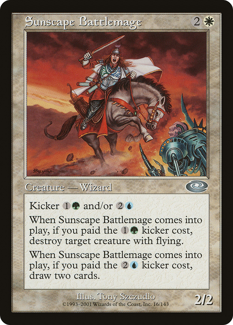 Sunscape Battlemage (PLS-016) - Planeshift Foil - Premium MTG Single from Wizards of the Coast - Just $0.81! Shop now at Game Crave Tournament Store