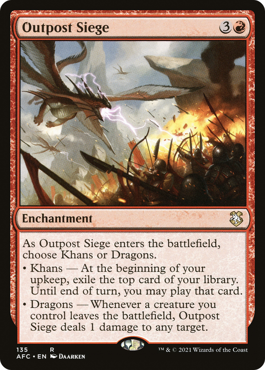 Outpost Siege (AFC-135) - Forgotten Realms Commander - Premium MTG Single from Wizards of the Coast - Just $0.08! Shop now at Game Crave Tournament Store
