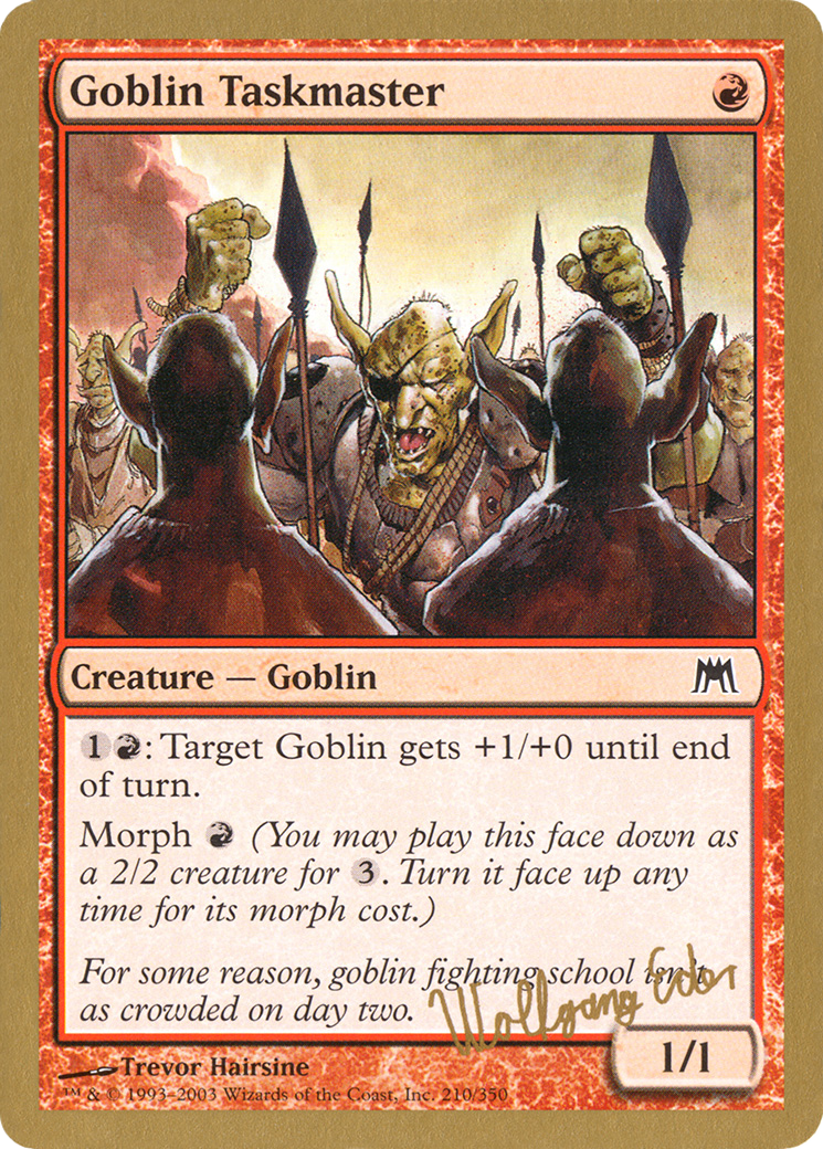 Goblin Taskmaster (WC03-WE210) - World Championship Decks 2003 - Premium MTG Single from Wizards of the Coast - Just $0.18! Shop now at Game Crave Tournament Store