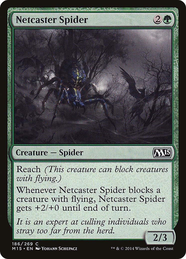 Netcaster Spider (M15-186) - Magic 2015 - Premium MTG Single from Wizards of the Coast - Just $0.08! Shop now at Game Crave Tournament Store