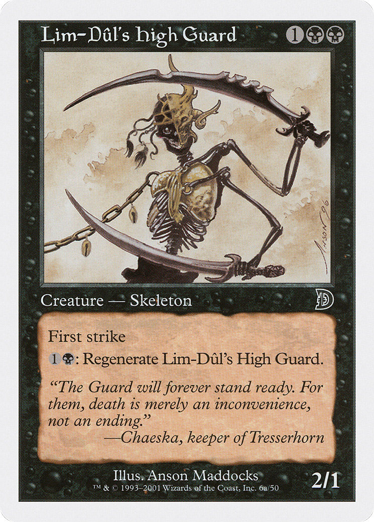Lim-Dûl's High Guard (DKM-06A) - Deckmasters - Premium MTG Single from Wizards of the Coast - Just $0.08! Shop now at Game Crave Tournament Store