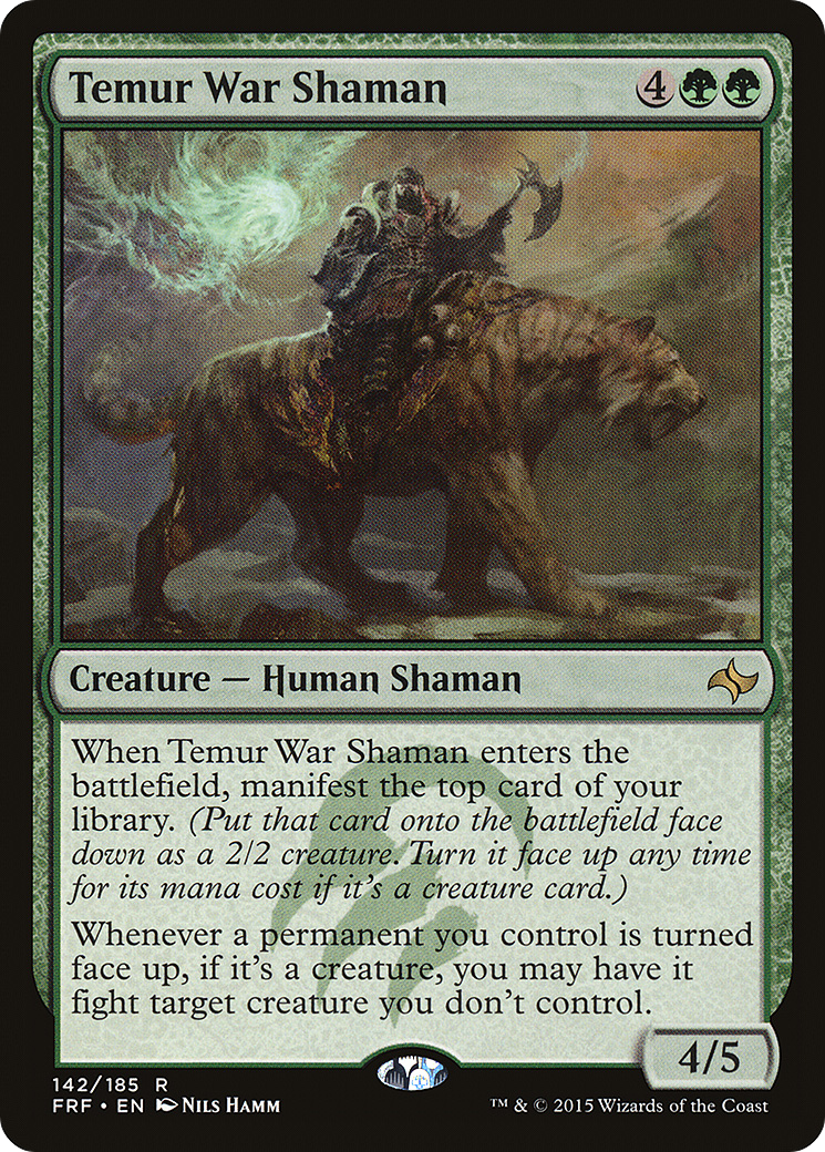 Temur War Shaman (FRF-142) - Fate Reforged Foil - Premium MTG Single from Wizards of the Coast - Just $0.10! Shop now at Game Crave Tournament Store