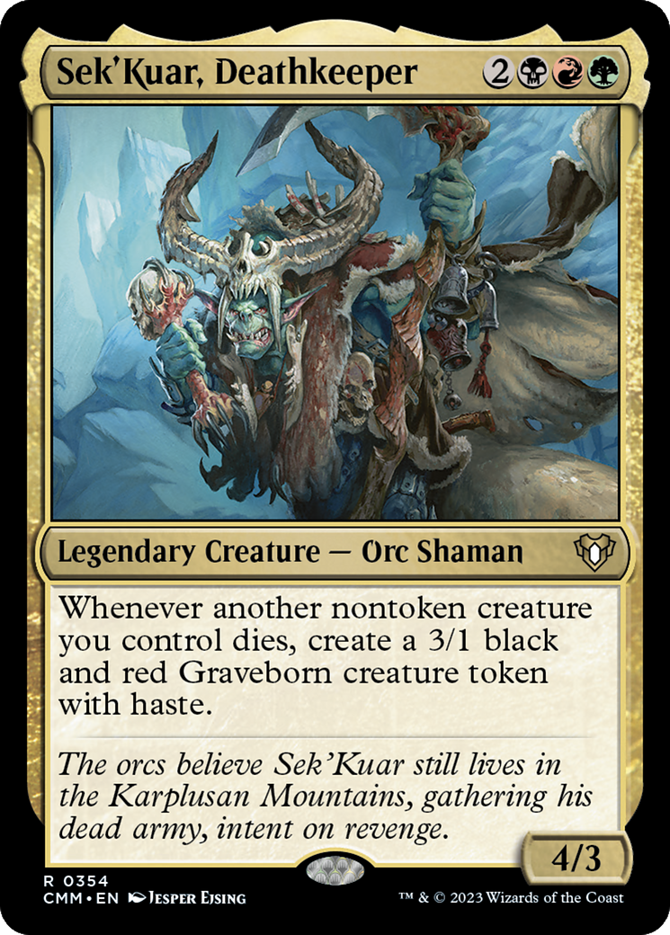 Sek'Kuar, Deathkeeper (CMM-354) - Commander Masters - Premium MTG Single from Wizards of the Coast - Just $0.08! Shop now at Game Crave Tournament Store