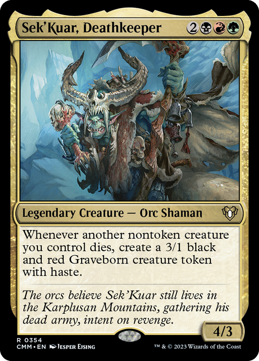 Sek'Kuar, Deathkeeper (CMM-354) - Commander Masters - Premium MTG Single from Wizards of the Coast - Just $0.08! Shop now at Game Crave Tournament Store