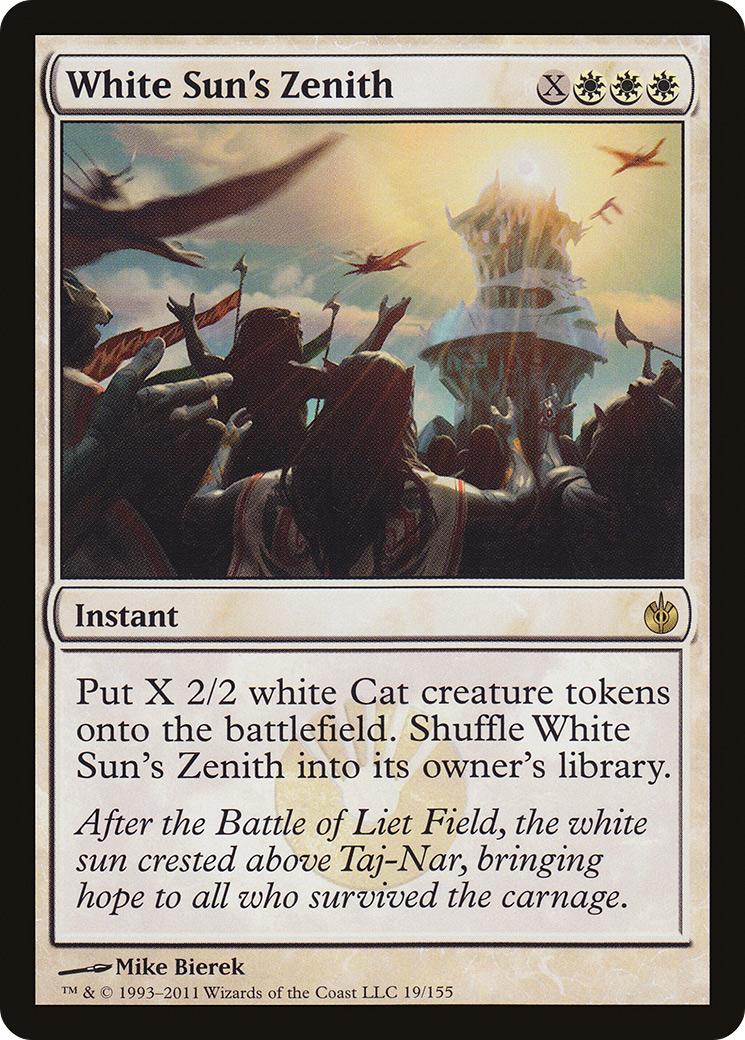 White Sun's Zenith (MBS-019) - Mirrodin Besieged Foil - Premium MTG Single from Wizards of the Coast - Just $1.76! Shop now at Game Crave Tournament Store