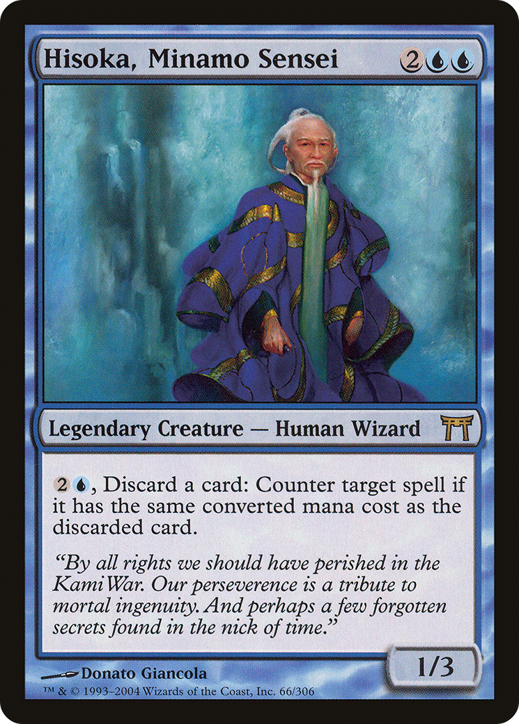 Hisoka, Minamo Sensei (CHK-066) - Champions of Kamigawa - Premium MTG Single from Wizards of the Coast - Just $0.14! Shop now at Game Crave Tournament Store