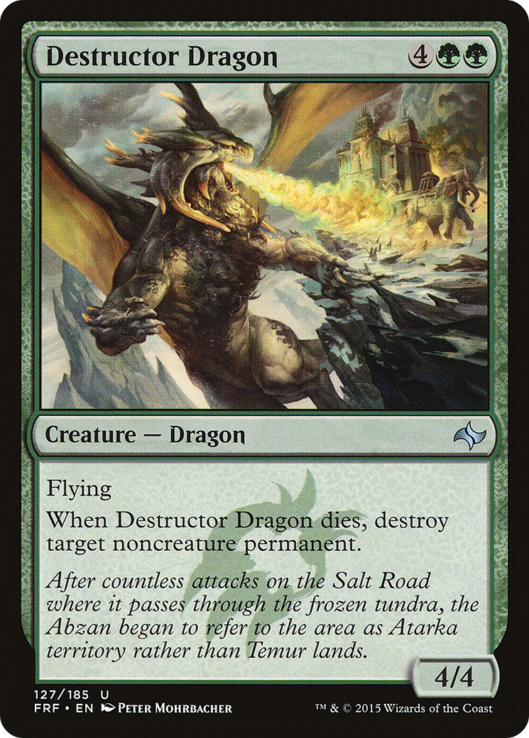Destructor Dragon (FRF-127) - Fate Reforged Foil - Premium MTG Single from Wizards of the Coast - Just $1.59! Shop now at Game Crave Tournament Store