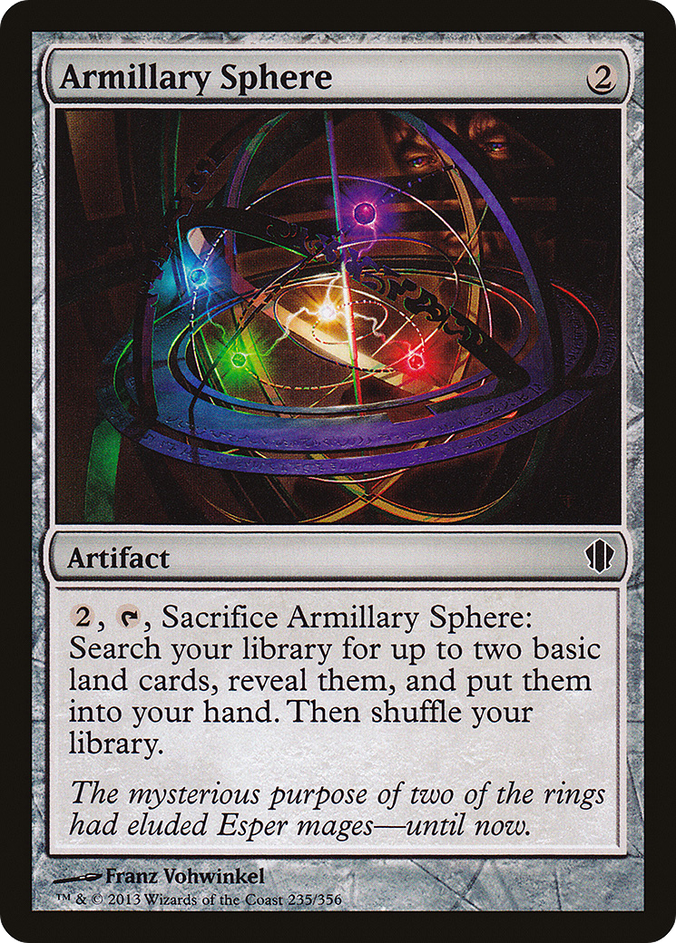 Armillary Sphere (C13-235) - Commander 2013 - Premium MTG Single from Wizards of the Coast - Just $0.08! Shop now at Game Crave Tournament Store