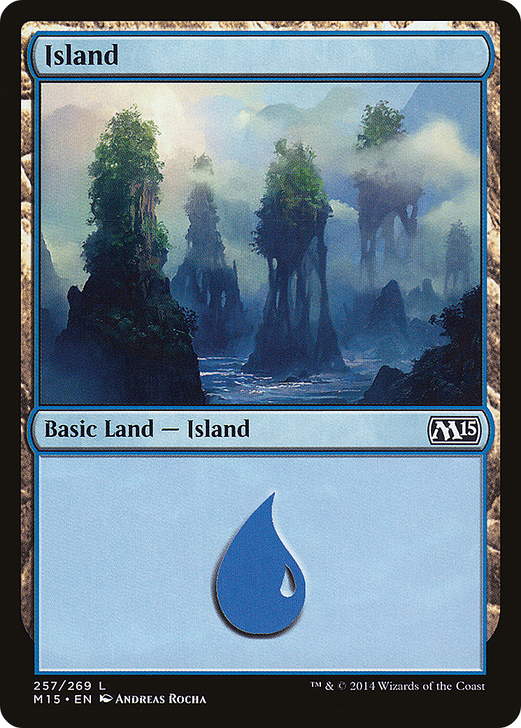 Island (M15-257) - Magic 2015 Foil - Premium MTG Single from Wizards of the Coast - Just $0.09! Shop now at Game Crave Tournament Store