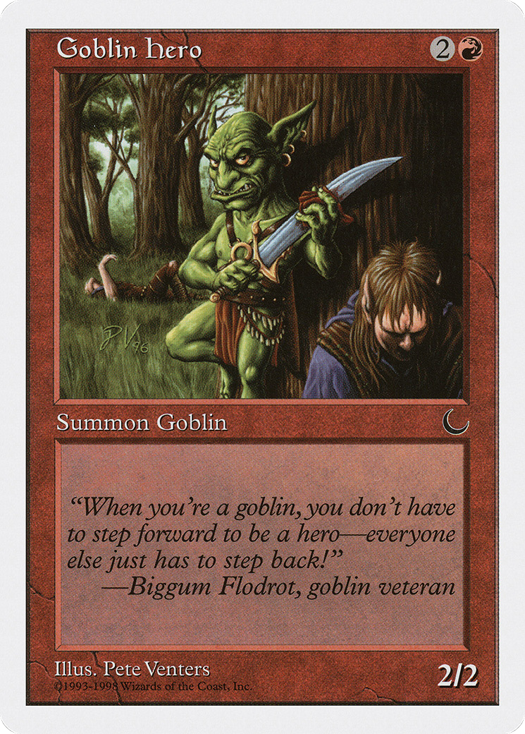 Goblin Hero (ATH-033) - Anthologies - Premium MTG Single from Wizards of the Coast - Just $0.08! Shop now at Game Crave Tournament Store