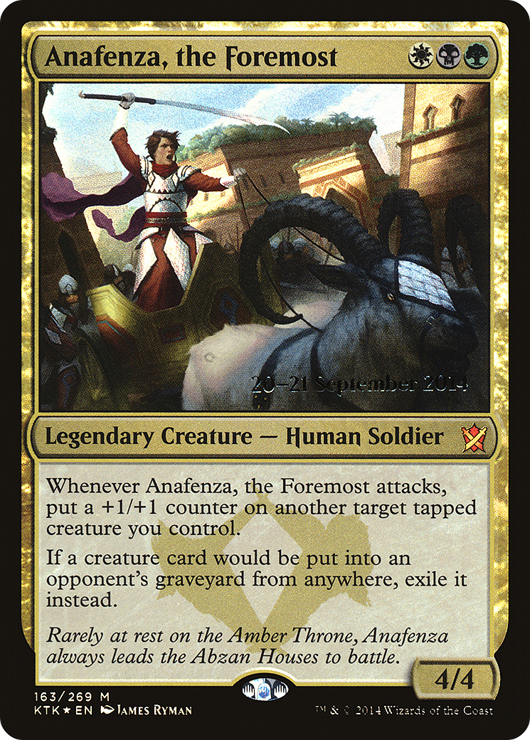 Anafenza, the Foremost (PKTK-163S) - Khans of Tarkir Promos Foil - Premium MTG Single from Wizards of the Coast - Just $1.02! Shop now at Game Crave Tournament Store
