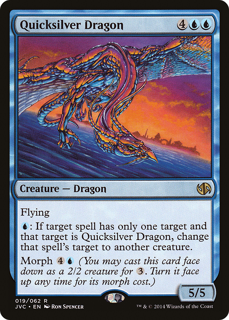 Quicksilver Dragon (JVC-019) - Duel Decks Anthology: Jace vs. Chandra - Premium MTG Single from Wizards of the Coast - Just $0.37! Shop now at Game Crave Tournament Store