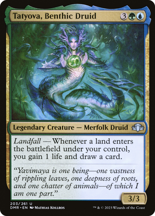 Tatyova, Benthic Druid (DMR-203) - Dominaria Remastered - Premium MTG Single from Wizards of the Coast - Just $0.08! Shop now at Game Crave Tournament Store