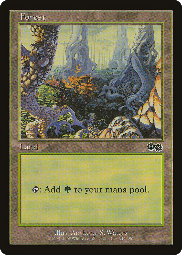 Forest (USG-349) - Urza's Saga - Premium MTG Single from Wizards of the Coast - Just $0.18! Shop now at Game Crave Tournament Store