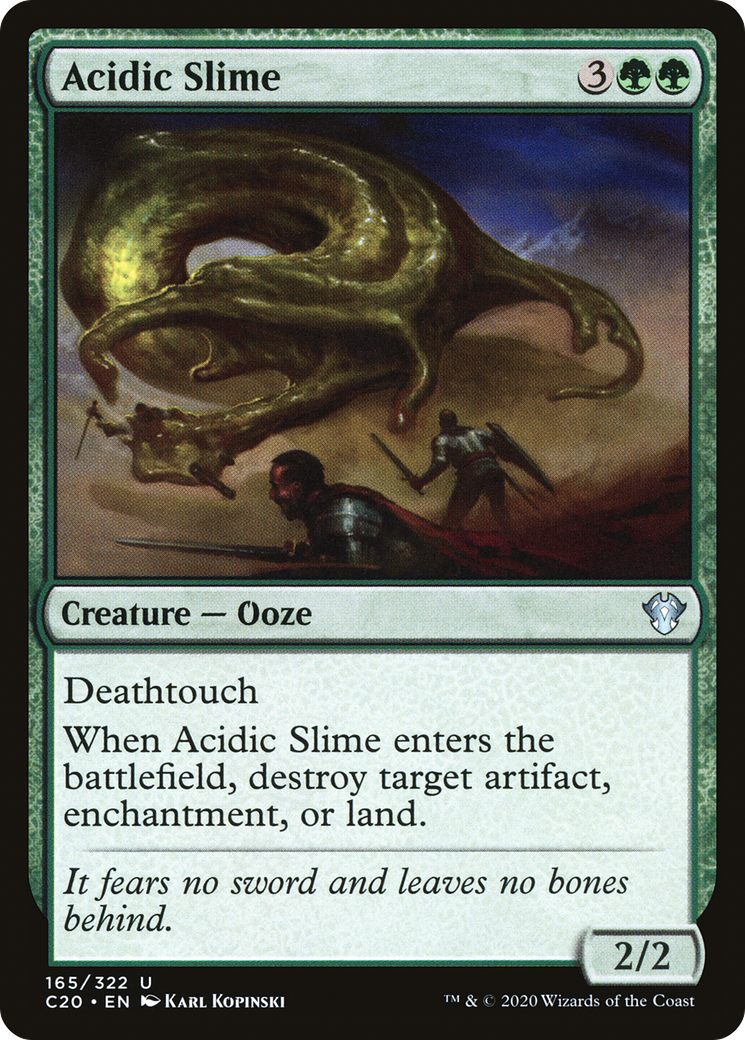 Acidic Slime (C20-165) - Commander 2020 - Premium MTG Single from Wizards of the Coast - Just $0.18! Shop now at Game Crave Tournament Store