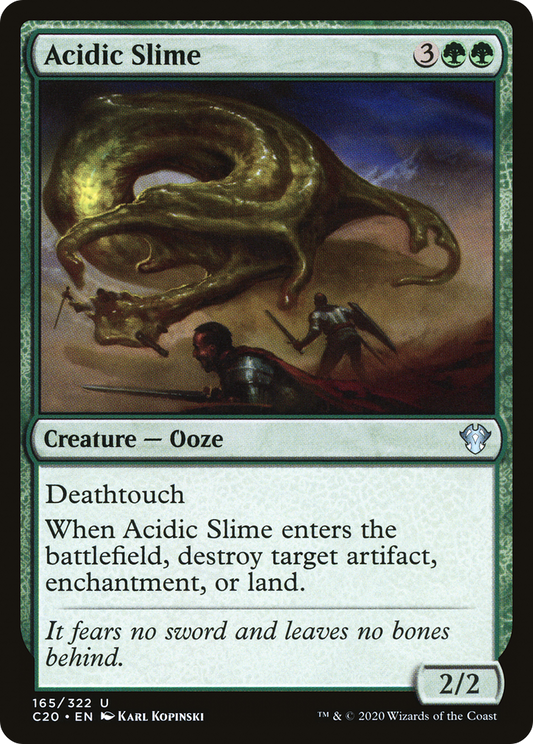Acidic Slime (C20-165) - Commander 2020 - Premium MTG Single from Wizards of the Coast - Just $0.18! Shop now at Game Crave Tournament Store