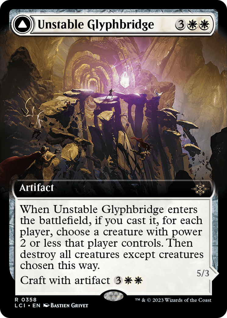 Unstable Glyphbridge // Sandswirl Wanderglyph (LCI-358) - The Lost Caverns of Ixalan: (Extended Art) Foil - Premium MTG Single from Wizards of the Coast - Just $0.09! Shop now at Game Crave Tournament Store