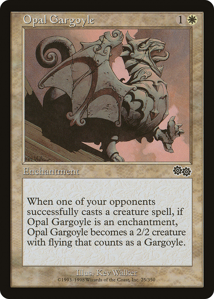 Opal Gargoyle (USG-025) - Urza's Saga - Premium MTG Single from Wizards of the Coast - Just $0.08! Shop now at Game Crave Tournament Store