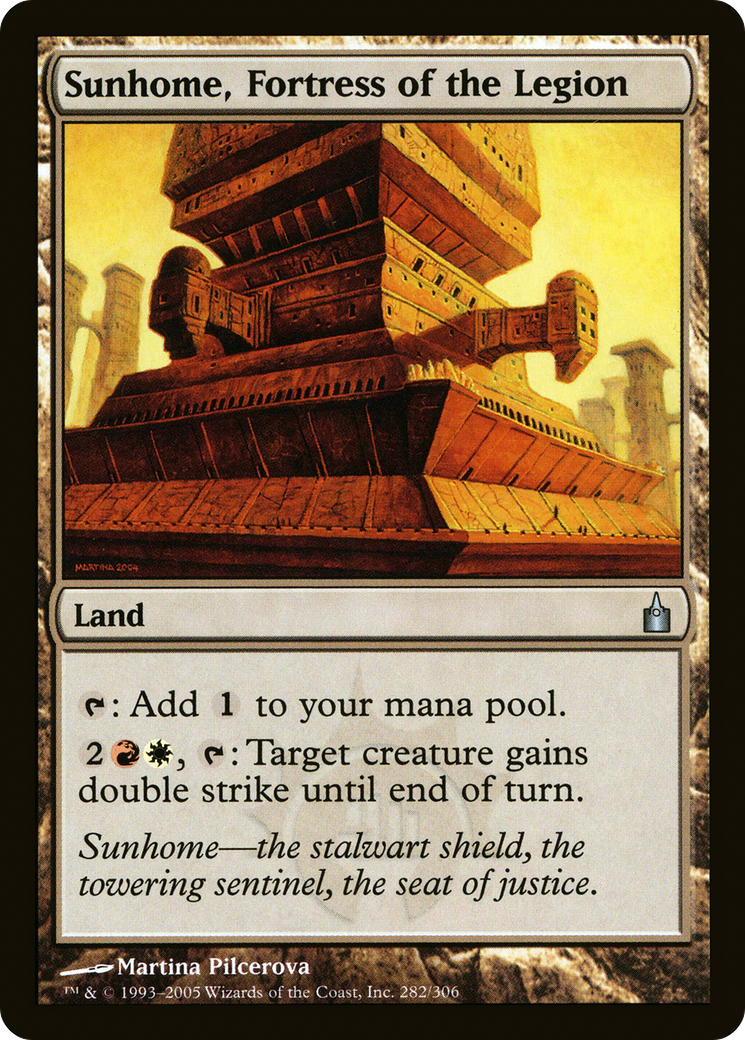 Sunhome, Fortress of the Legion (RAV-282) - Ravnica: City of Guilds - Premium MTG Single from Wizards of the Coast - Just $0.10! Shop now at Game Crave Tournament Store