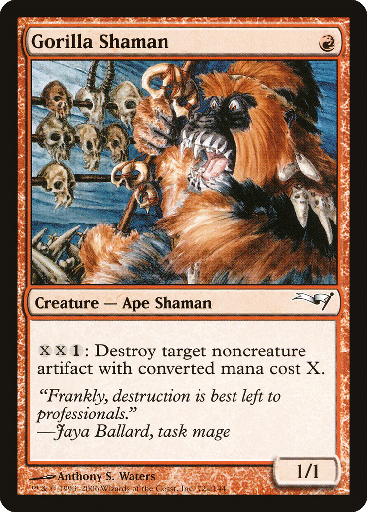 Gorilla Shaman (CST-72A) - Coldsnap Theme Decks - Premium MTG Single from Wizards of the Coast - Just $0.30! Shop now at Game Crave Tournament Store