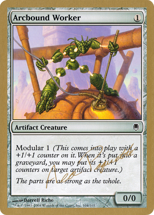 Arcbound Worker (WC04-AP104A) - World Championship Decks 2004 - Premium MTG Single from Wizards of the Coast - Just $0.08! Shop now at Game Crave Tournament Store