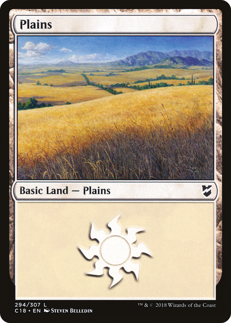 Plains (C18-294) - Commander 2018 - Premium MTG Single from Wizards of the Coast - Just $0.08! Shop now at Game Crave Tournament Store