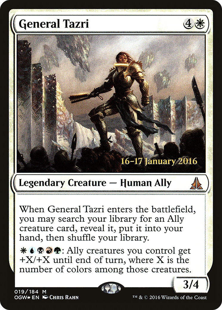 General Tazri (POGW-19S) - Oath of the Gatewatch Promos Foil - Premium MTG Single from Wizards of the Coast - Just $1.08! Shop now at Game Crave Tournament Store