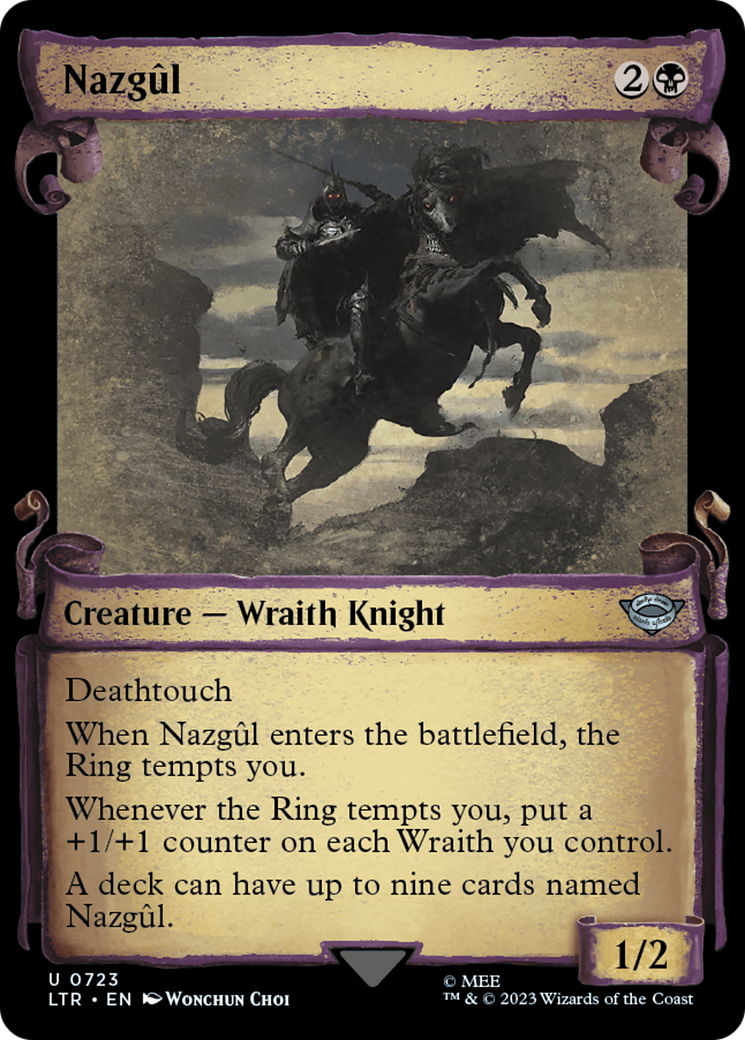 Nazgûl (LTR-723) - The Lord of the Rings: Tales of Middle-earth: (Showcase) Foil - Premium MTG Single from Wizards of the Coast - Just $16.42! Shop now at Game Crave Tournament Store