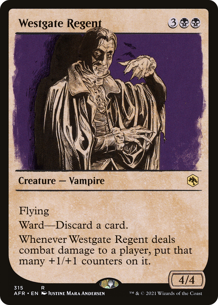 Westgate Regent (AFR-315) - Adventures in the Forgotten Realms: (Showcase) Foil - Premium MTG Single from Wizards of the Coast - Just $0.08! Shop now at Game Crave Tournament Store
