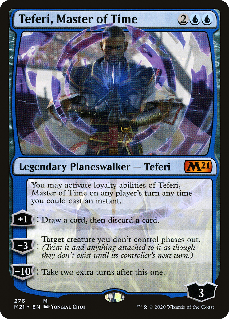 Teferi, Master of Time (M21-276) - Core Set 2021 - Premium MTG Single from Wizards of the Coast - Just $1.45! Shop now at Game Crave Tournament Store