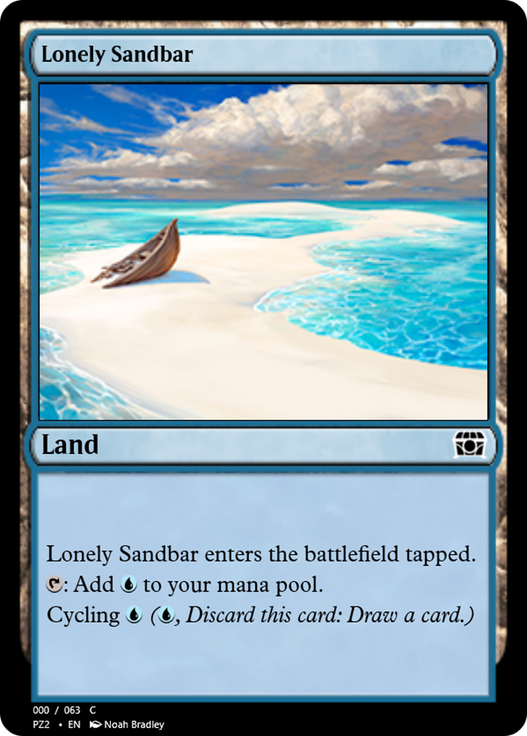 Lonely Sandbar (PZ2-65863) - Treasure Chest Foil - Premium MTG Single from Wizards of the Coast - Just $0! Shop now at Game Crave Tournament Store