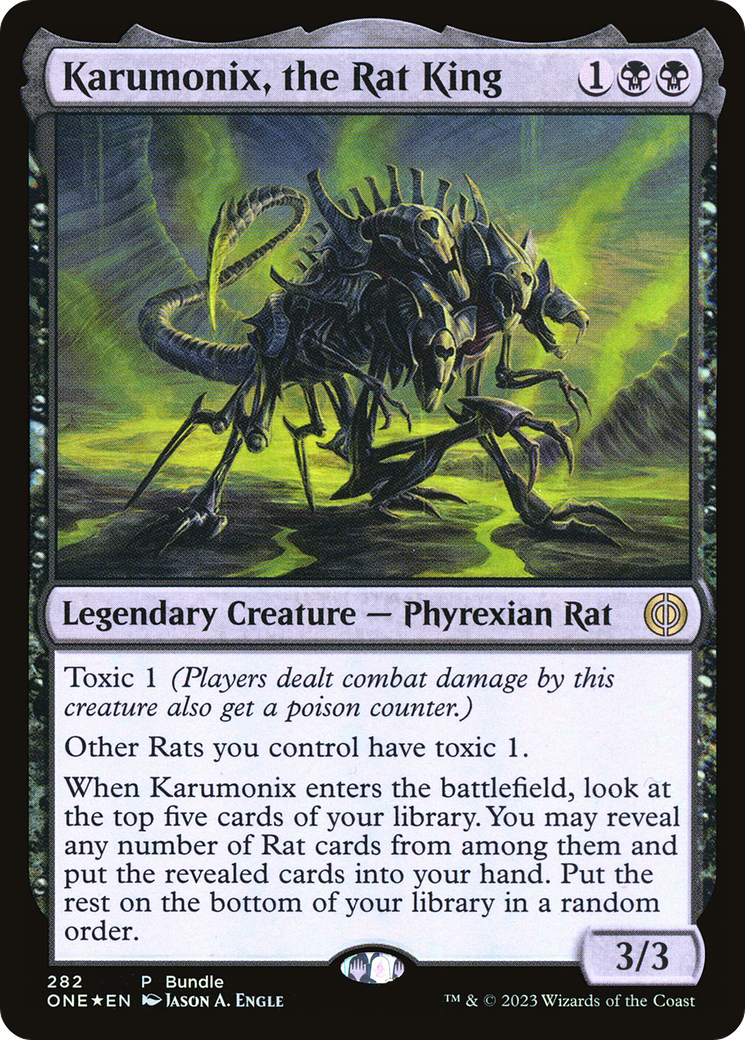 Karumonix, the Rat King (ONE-282) - Phyrexia: All Will Be One Foil - Premium MTG Single from Wizards of the Coast - Just $0.08! Shop now at Game Crave Tournament Store