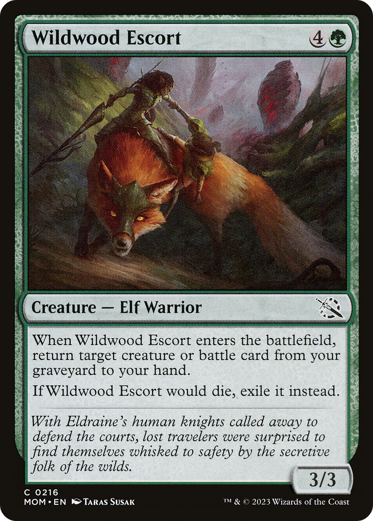 Wildwood Escort (MOM-216) - March of the Machine Foil - Premium MTG Single from Wizards of the Coast - Just $0.08! Shop now at Game Crave Tournament Store