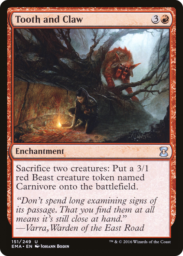 Tooth and Claw (EMA-151) - Eternal Masters - Premium MTG Single from Wizards of the Coast - Just $0.08! Shop now at Game Crave Tournament Store