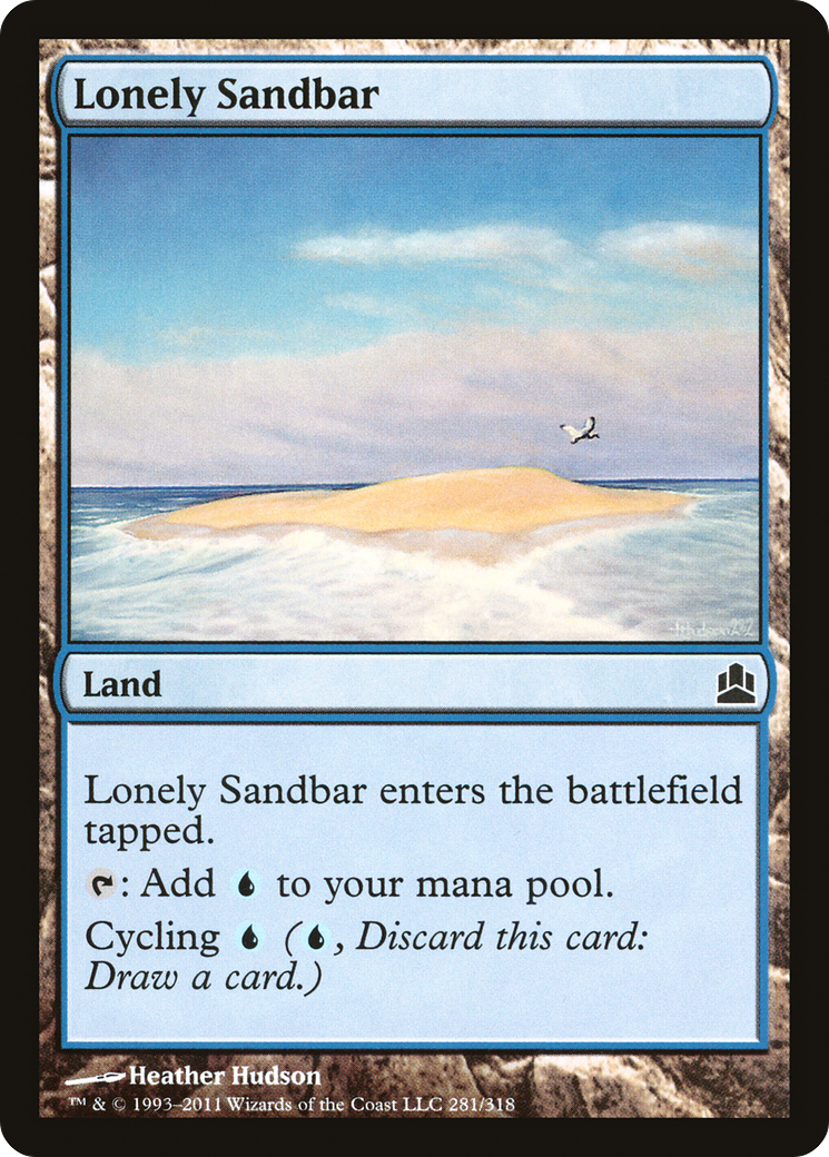 Lonely Sandbar (CMD-281) - Commander 2011 - Premium MTG Single from Wizards of the Coast - Just $0.08! Shop now at Game Crave Tournament Store