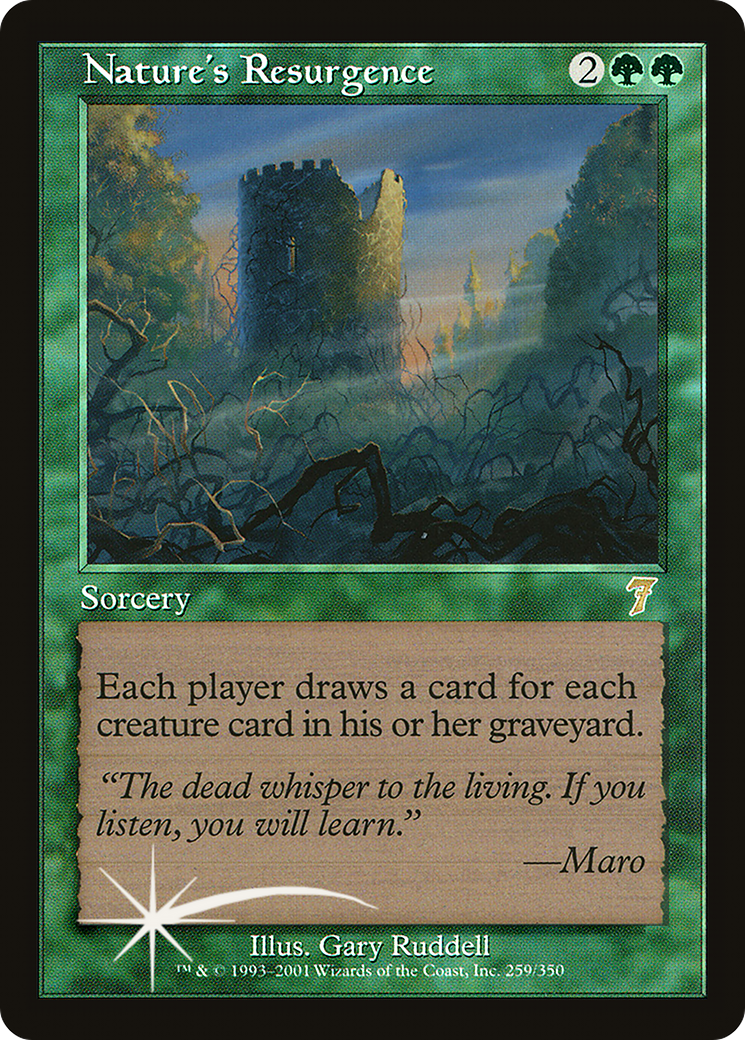 Nature's Resurgence (7ED-259★) - Seventh Edition Foil - Premium MTG Single from Wizards of the Coast - Just $87.10! Shop now at Game Crave Tournament Store